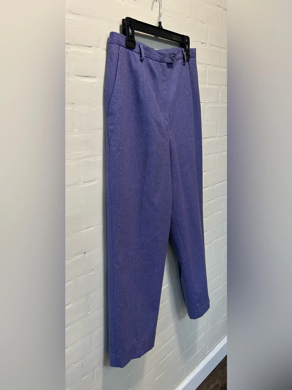 Pendleton Purple Virgin Wool Lined High Waist Tailored Trousers Pants Size 12